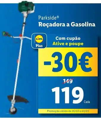Lidl Parkside Roçadora a Gasolina promoção