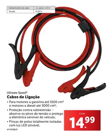 Lidl Ultimate Speed Cabos de Ligação promoção