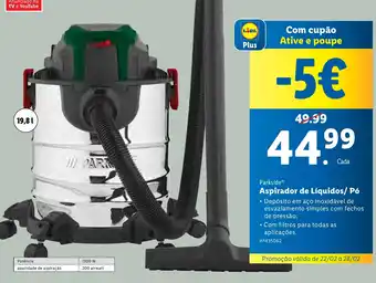 Lidl Parkside Aspirador de Líquidos/ Pó promoção