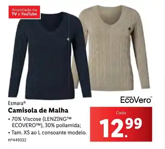 Lidl Esmara Camisola de Malha promoção