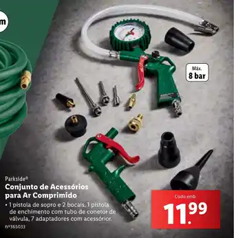 Lidl Parkside Conjunto de Acessórios para Ar Comprimido promoção