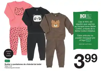 Zeeman Eco Suéter o Pantalones de Chándal de Bebé 74-86 promoção