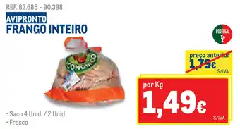 Makro Avipronto Frango Inteiro 4 Unid/2 Unid promoção