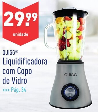 ALDI Quigg Liquidificadora com Copo de Vidro promoção