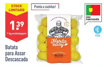 ALDI Batata para Assar Descascada 1kg promoção