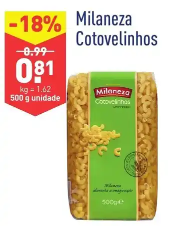 ALDI Milaneza Cotovelinhos 500g promoção