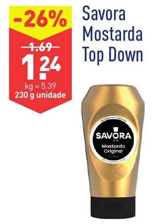 ALDI Savora Mostarda Top Down 230g promoção