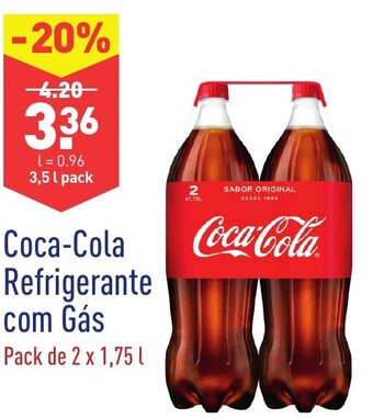 Coca-Cola Refrigerante com Gás 2x1,75L