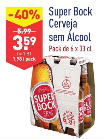 Super Bock Cerveja sem Álcool 6x33cl