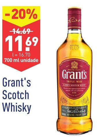 ALDI Grant's Scotch Whisky 700ml promoção