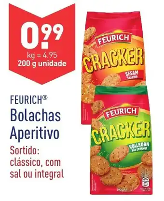ALDI Feurich Bolachas Apritivo 200g promoção