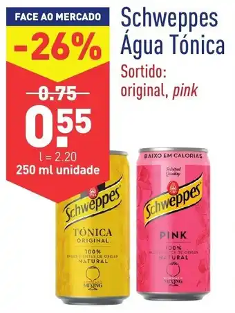 ALDI Schweppes Água Tónica 250ml promoção