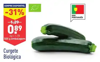 ALDI Curgete Biológica 500g promoção