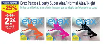 ALDI Evax Pensos Liberty Super Alas/Normal Alas/Night promoção