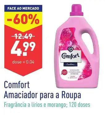 ALDI Comfort Amaciador para a Roupa 120 doses promoção