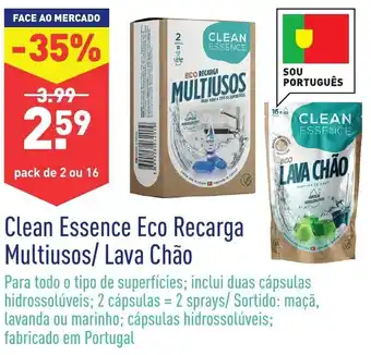 Clean Essence Eco Recarga Multiusos/Lava Chão 750ml