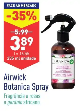 ALDI Airwick Botanica Spray 235ml promoção
