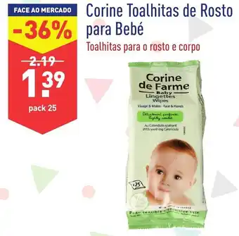 ALDI Corine Toalhitas de Rosto para Bebé promoção