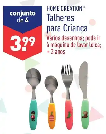ALDI Home Creation Talheres para Criança promoção