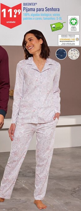 ALDI Queentex Pijama para Senhora S-XL promoção