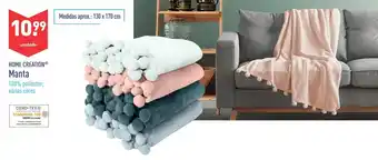 ALDI Home Creation Manta 130x170cm promoção
