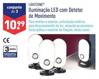 ALDI Lightzone Iluminação LED com Detetor de Movimento promoção