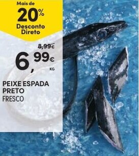 Continente Peixe Espada Preto promoção