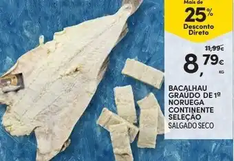 Bacalhau Graúdo de 1° Noruega Continente Seleção