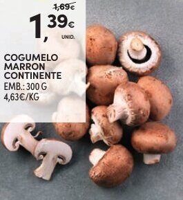 Continente Cogumelo Marron Continente 300g promoção