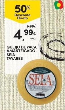 Continente Queijo de Vaca Amanteigado Seia Tavares promoção