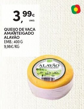 Continente Queijo de Vaca Amanteigado Alavão 400g promoção