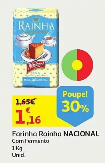 Auchan Farinha Rainha NACIONAL Com Fermento 1 Kg Unid. promoção
