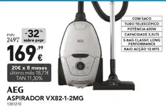 Radio Popular AEG ASPIRADOR VX82-1-2MG promoção