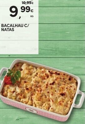 Continente Bacalhau C/Natas promoção
