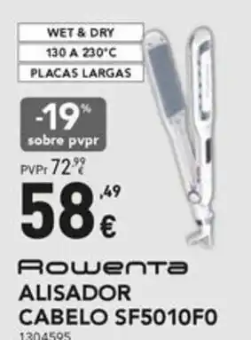 Radio Popular Rowenta ALISADOR CABELO SF5010F0 promoção