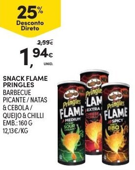 Snack Flame Pringles 160g