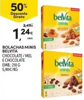 Continente Bolachas Minis Belvita 210g promoção