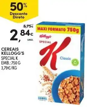 Continente Cereais Kellogg's 750g promoção