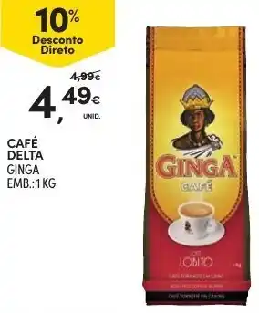 Continente Café Delta Ginga 1kg promoção