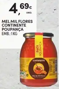 Continente Mel Mil Flores Continente Poupança 1kg promoção