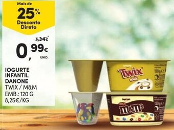 Continente Iogurte Infantil Danone 120g promoção