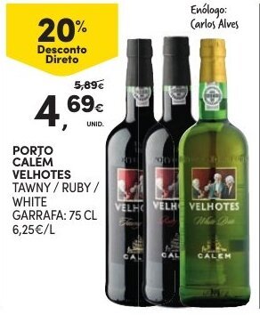 Continente Porto Calem Velhotes 75cl promoção