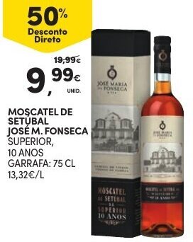 Continente Moscatel de Setúbal José M. Fonseca 75cl promoção