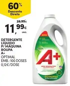 Continente Detergente Líquido P/Máquina Roupa A+ 100 doses promoção
