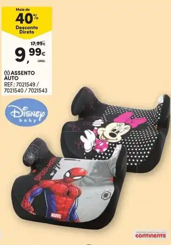 Continente Assento Auto promoção