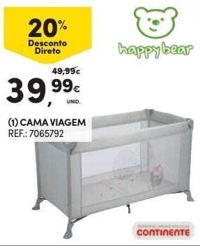 Continente Cama Viagem promoção