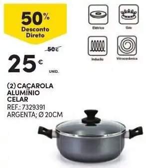 Continente Caçarola Alumínio Celar promoção