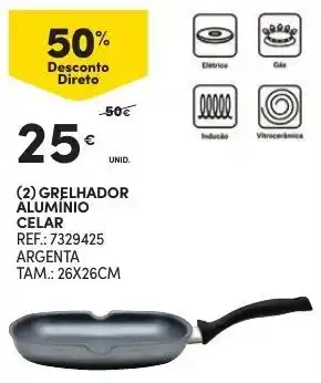 Continente Grelhador Alumínio Celar promoção