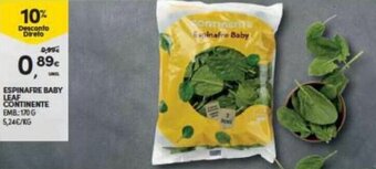Espinafre Baby Leaf Continente 170g