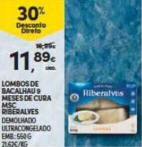 Lombos de Bacalhau 9 Meses de Cura MSC Riberalves 550g